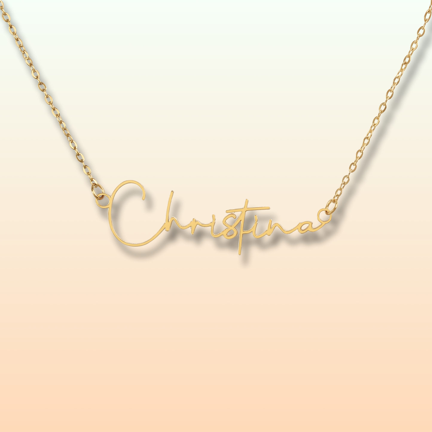 Collier Prénom Style Signature