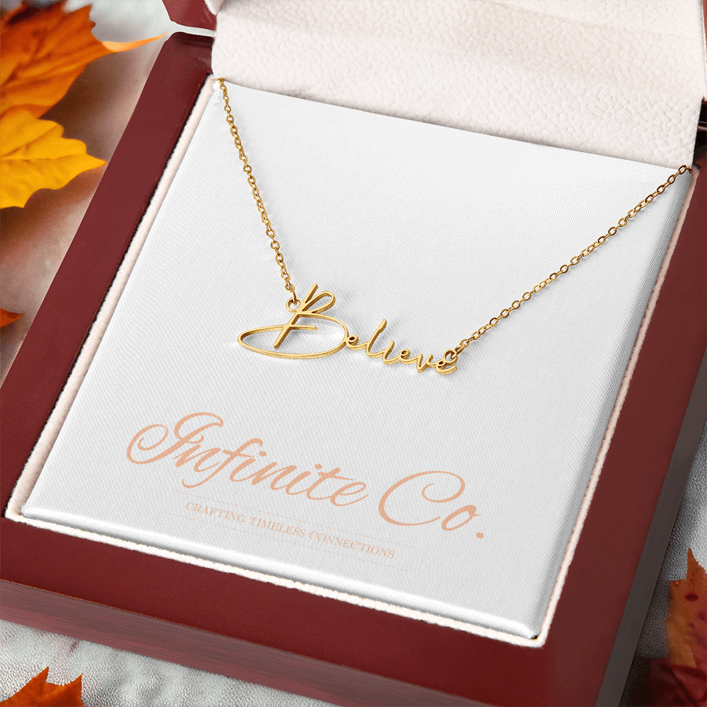 Collier Prénom Style Signature