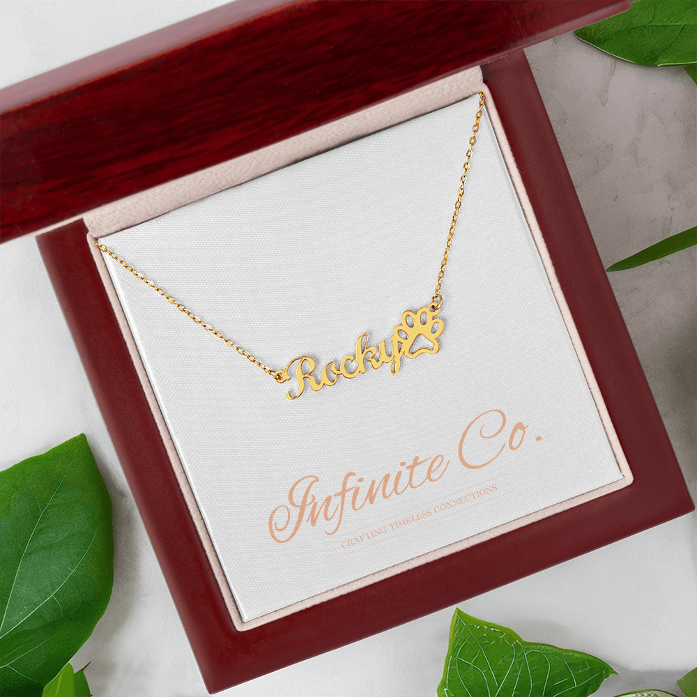 Collar con nombre de pata